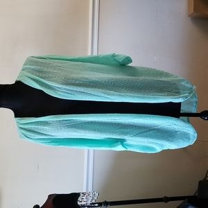 Seafoam Green Spring Cardigan